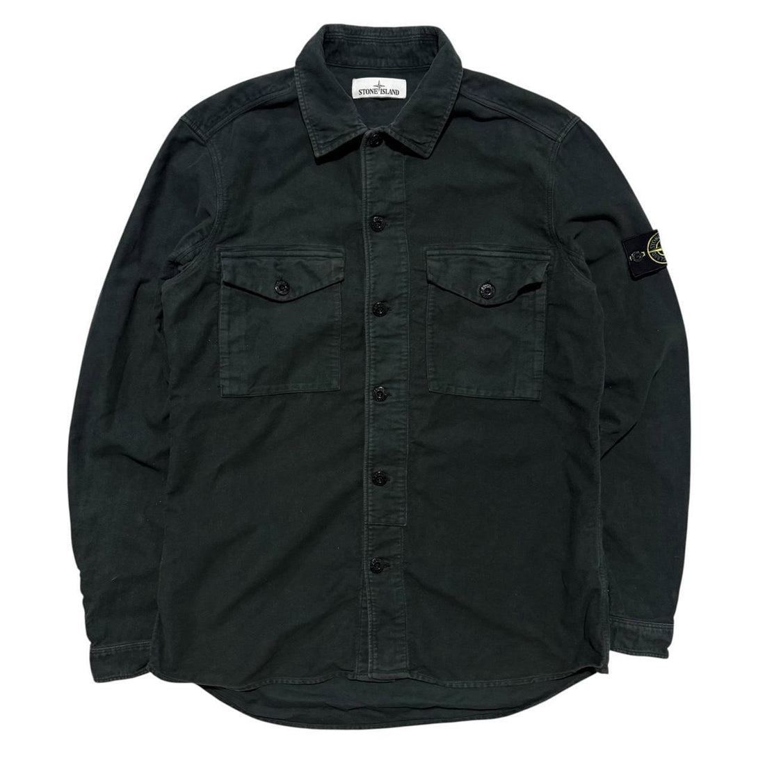 Stone Island Green Cotton Shirt