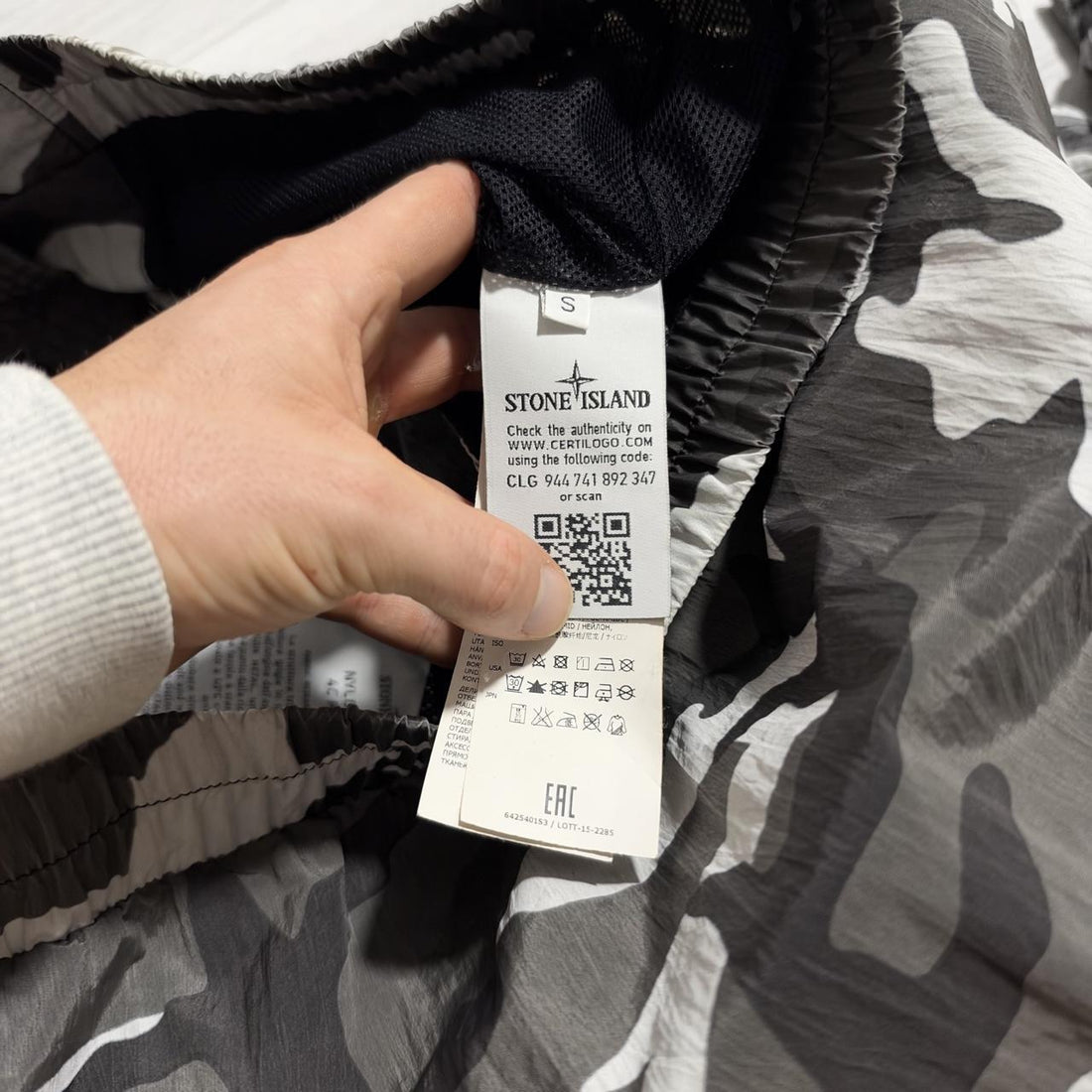 Stone Island Supreme 2016 Snow Camo Nylon Jacket