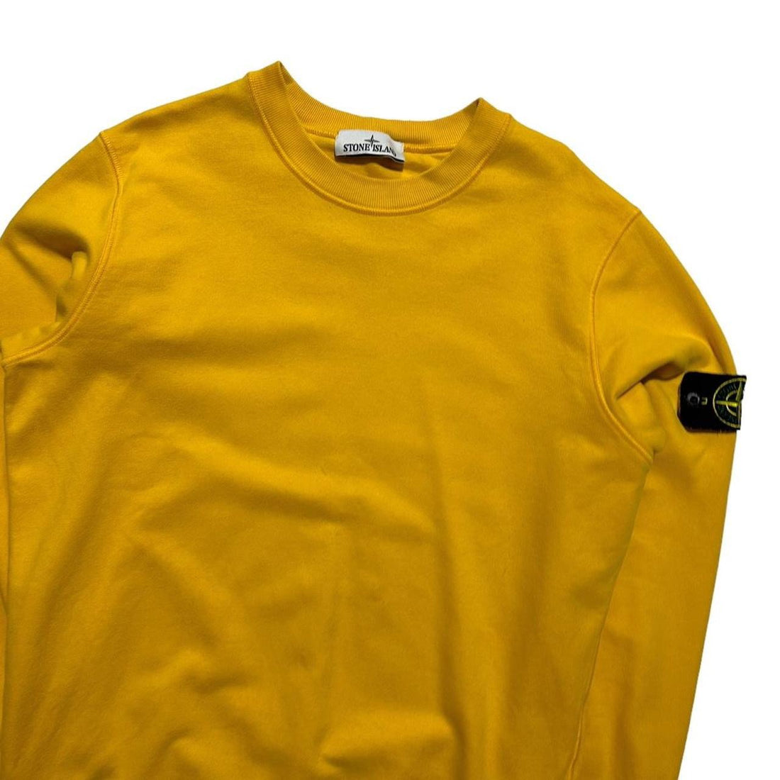 Stone Island Yellow Pullover Crewneck