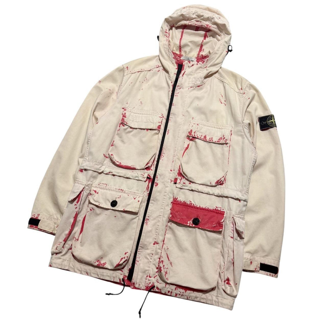Stone Island Hand corrosion On Raso Field Jacket