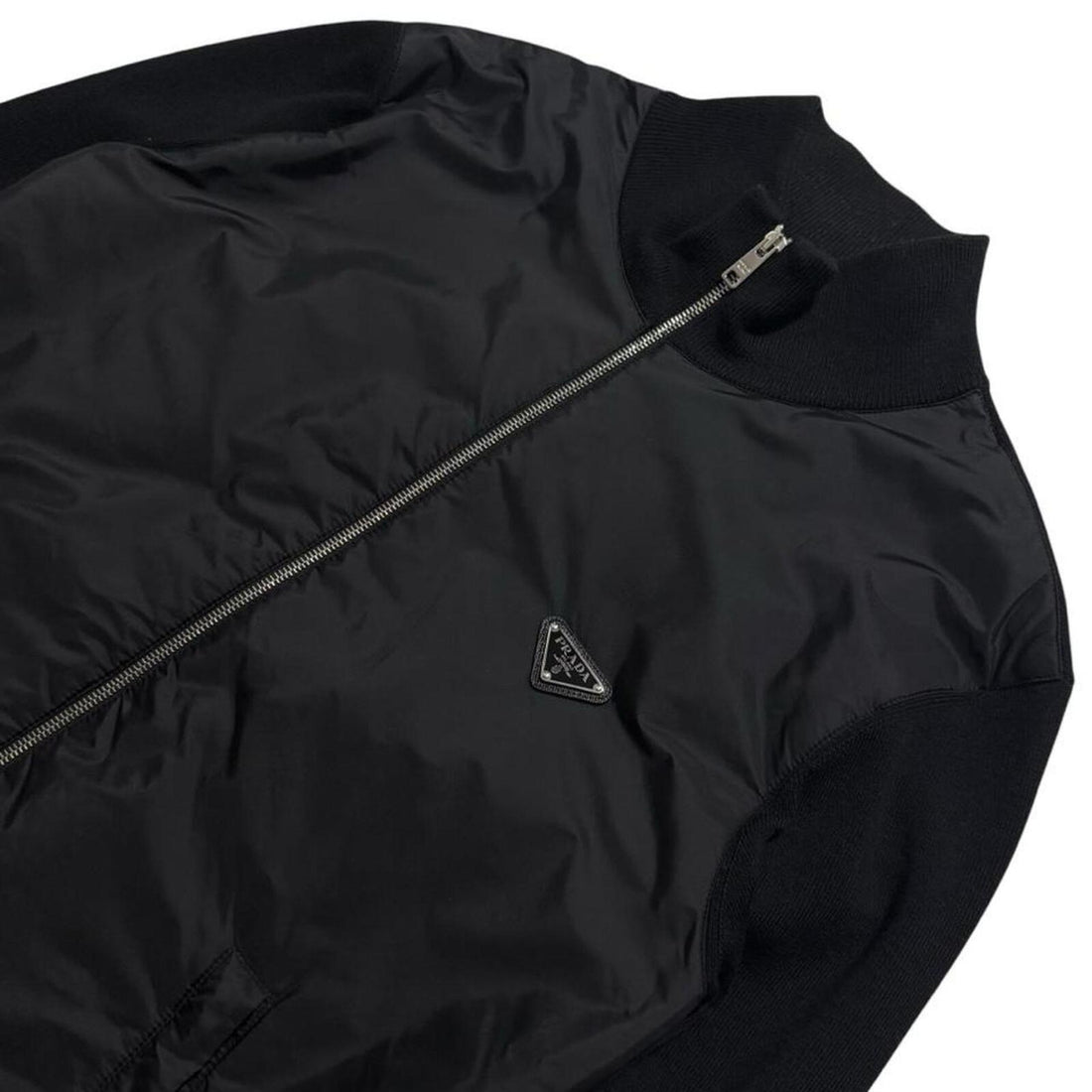 Prada Re-Nylon Wool Zip Up
