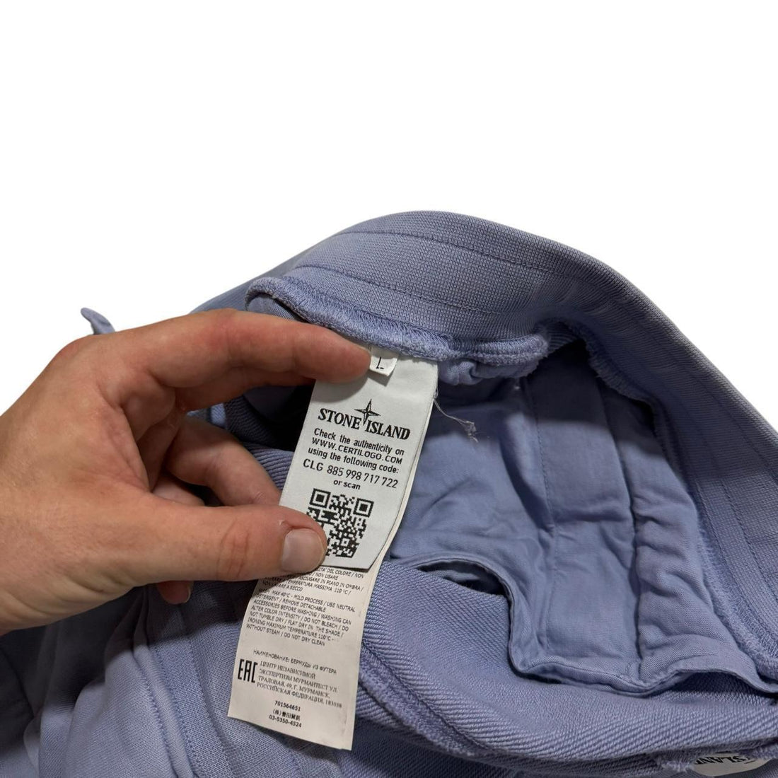 Stone Island Baby Blue Shorts