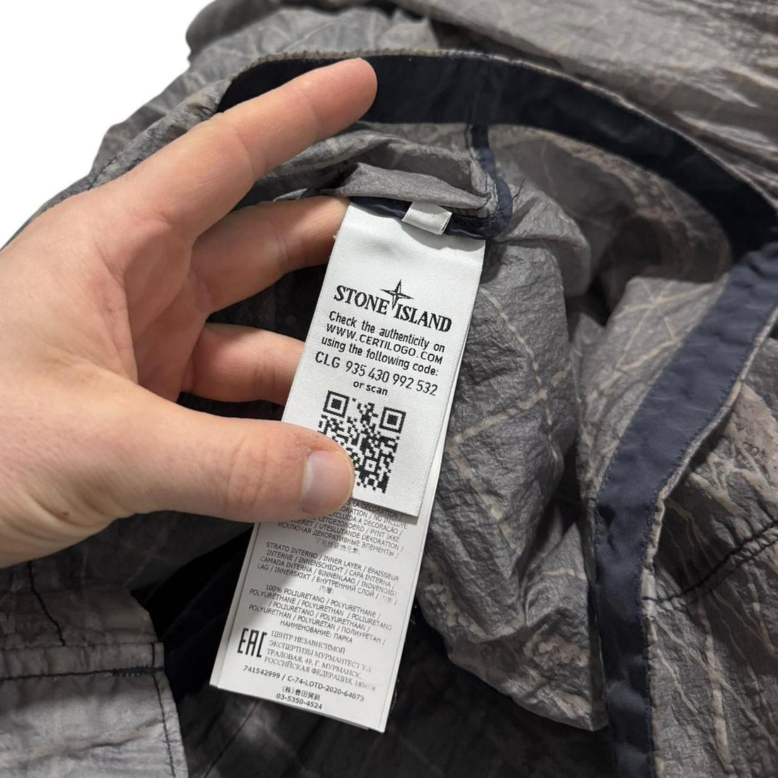 Stone Island Reflective Grid Lamy-TC Jacket
