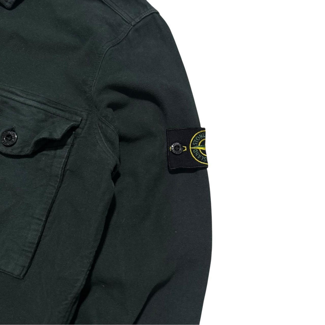 Stone Island Green Cotton Shirt