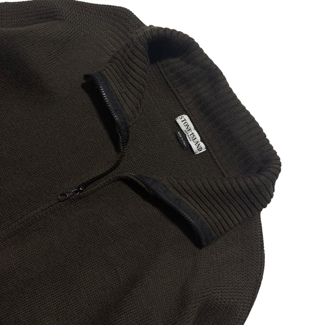 Stone Island 2000's Zip Up Knit