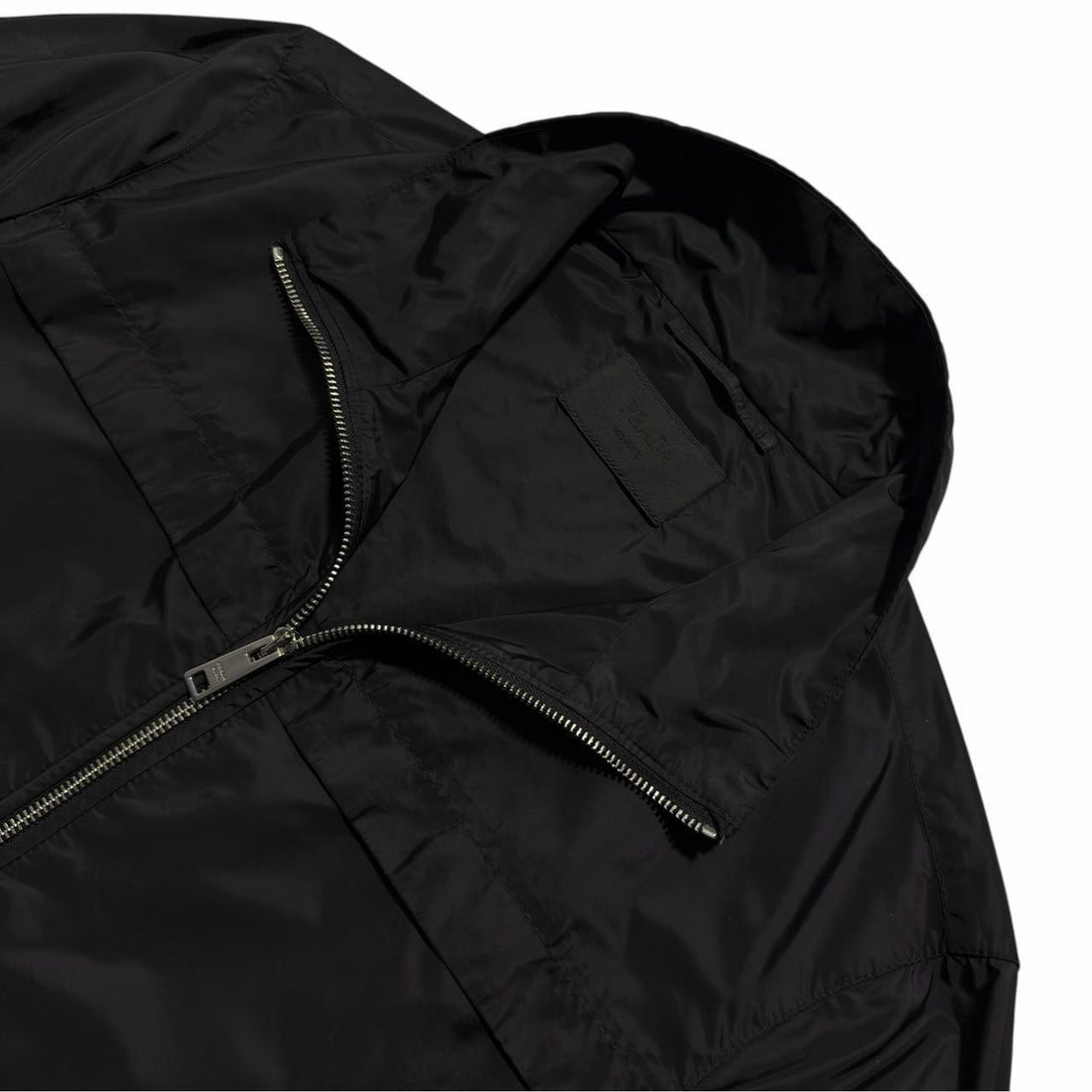 Prada Black Nylon Windbreaker Jacket