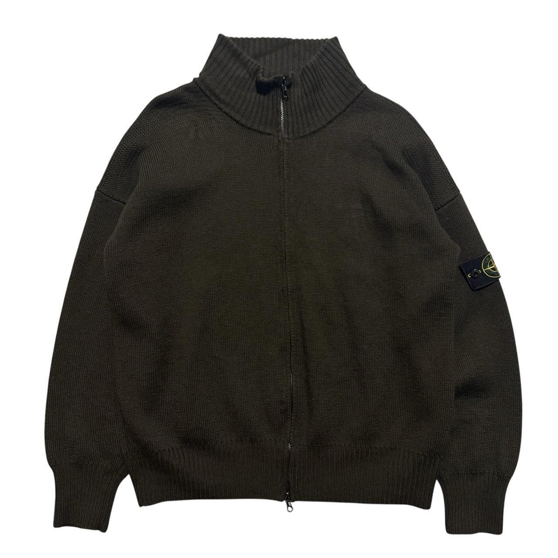 Stone Island 2000's Zip Up Knit