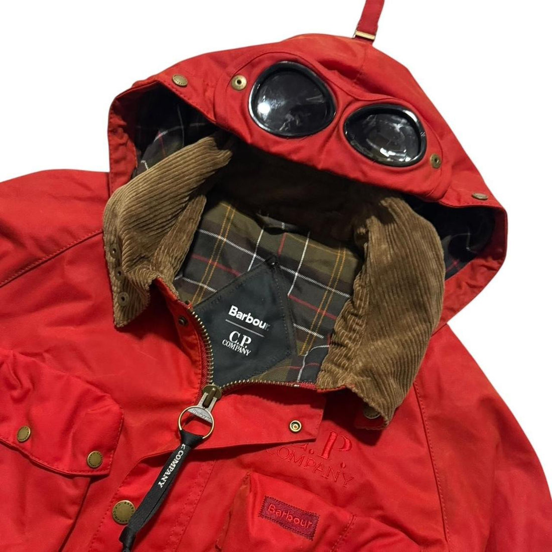 CP Company Barbour 2023 Creel Wax Goggle Jacket