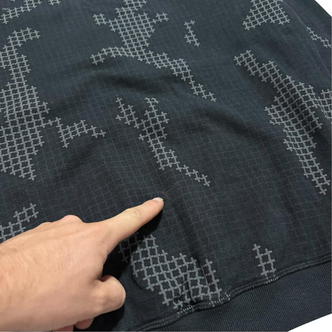 Stone Island Grid Camo Pullover Crewneck