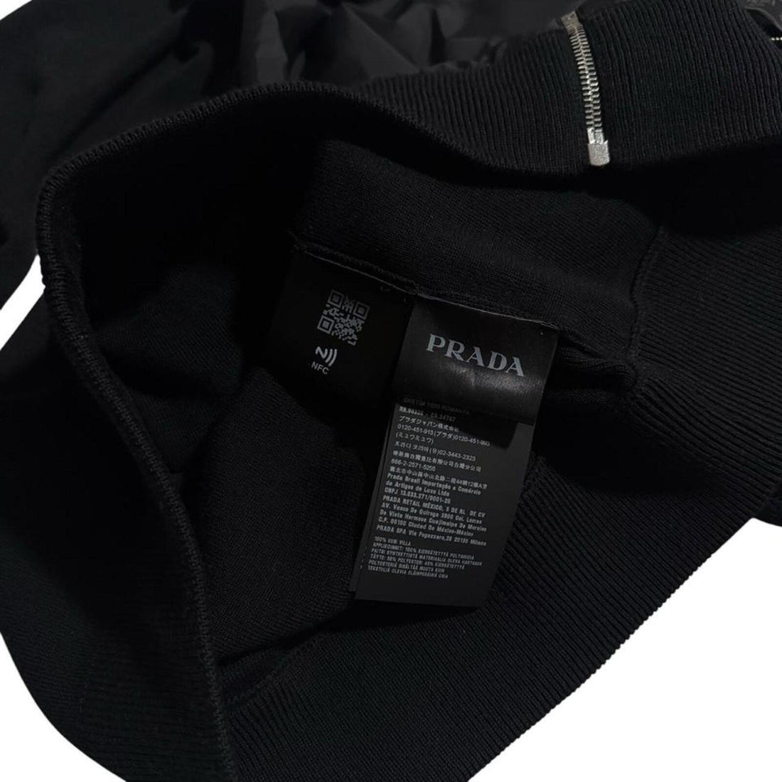 Prada Re-Nylon Wool Zip Up