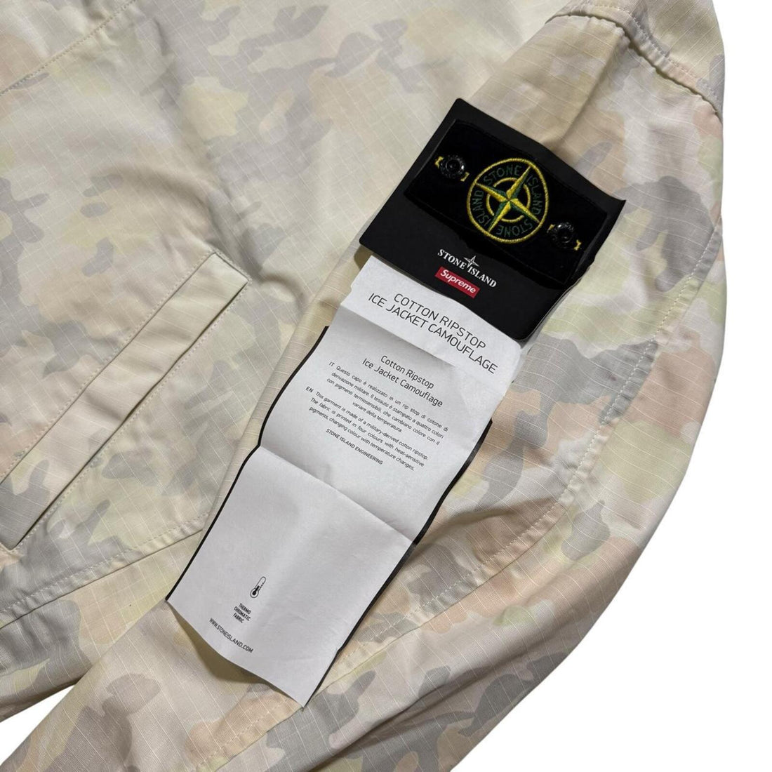Stone Island Supreme Ice Camo Harrington Jacket