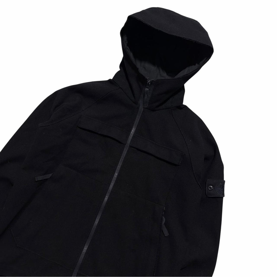 Stone Island Navy Ghost SW 3L Wool Jacket