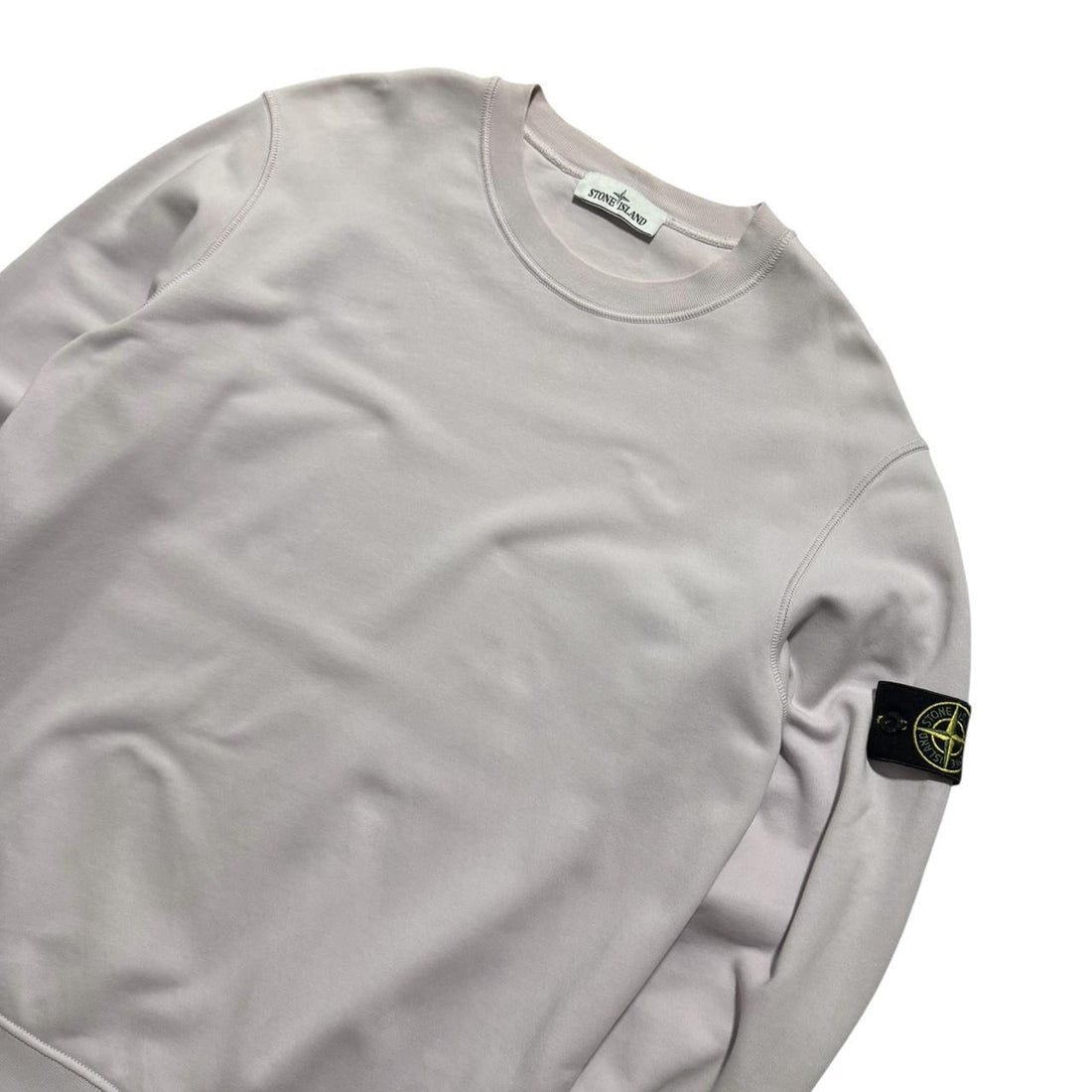 Stone Island Pale Pink Pullover Crewneck