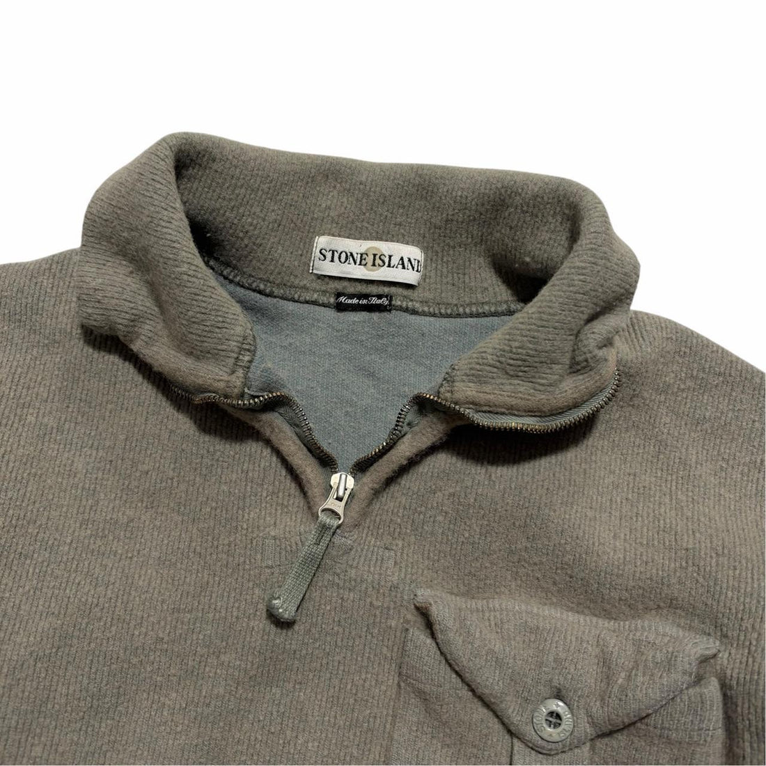 Stone Island Ribbed Quarter Zip