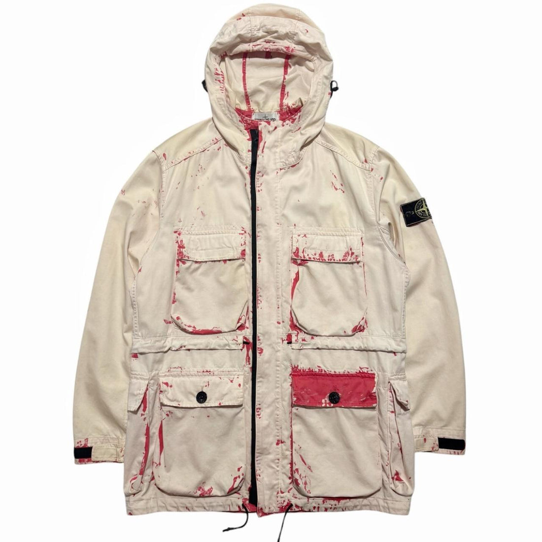 Stone Island Hand corrosion On Raso Field Jacket
