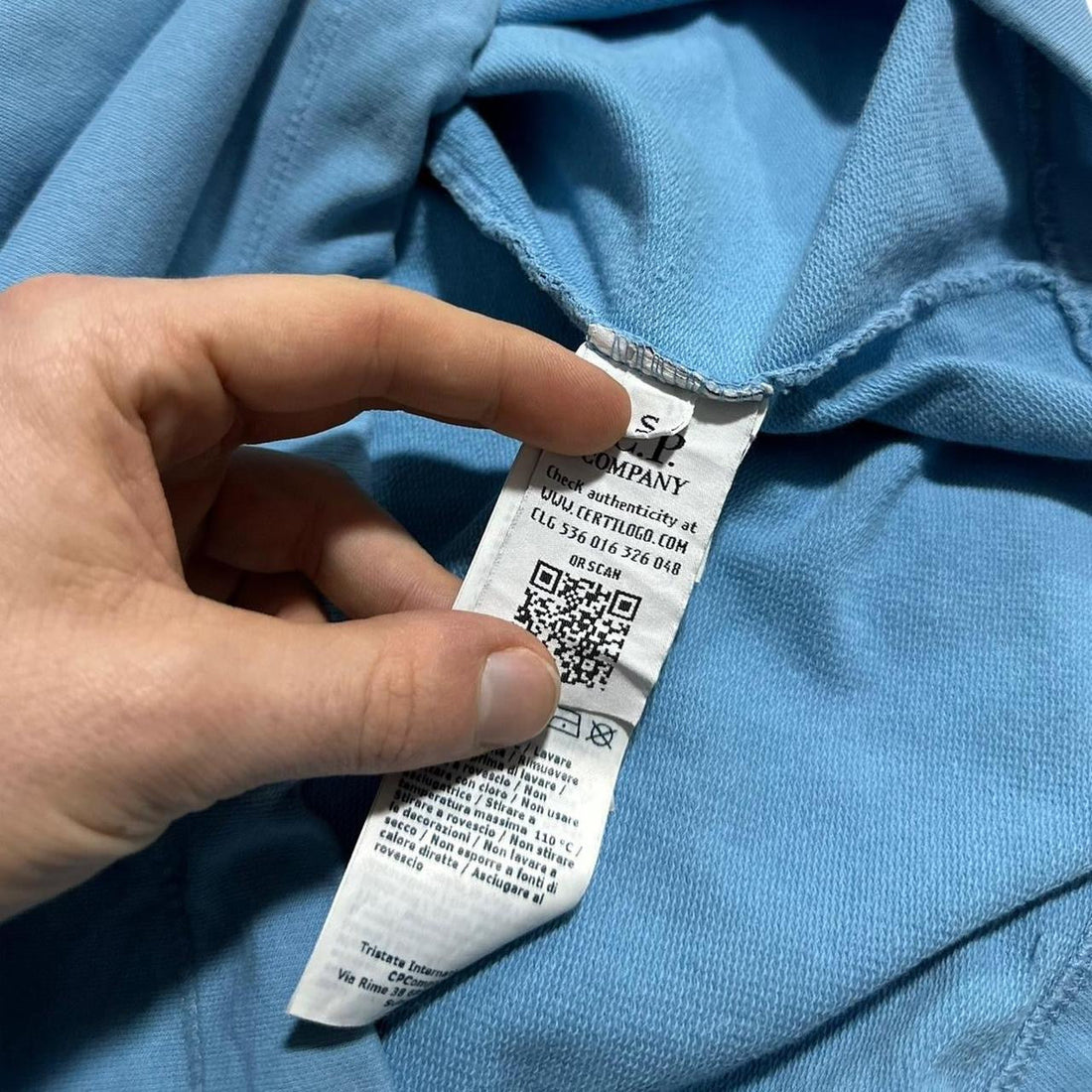CP Company Blue Pullover Hoodie