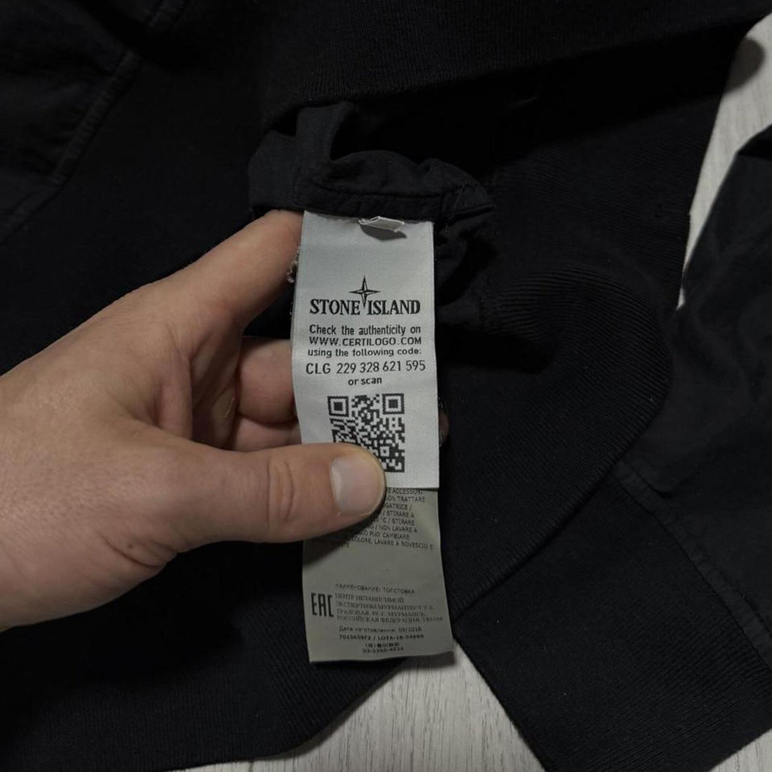 Stone Island Black Ghost Canvas Pullover