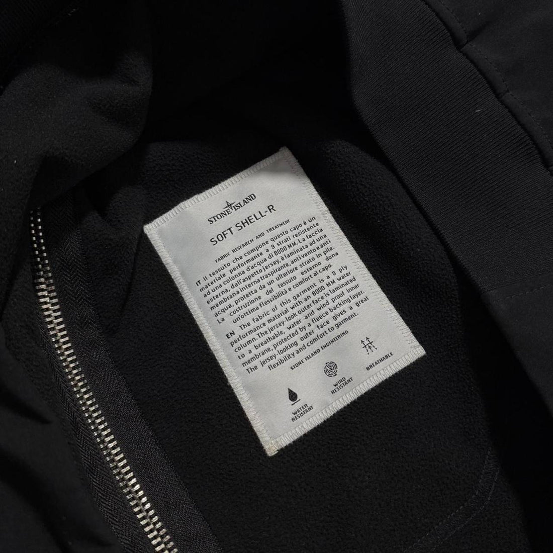 Stone Island Black Soft Shell Jacket