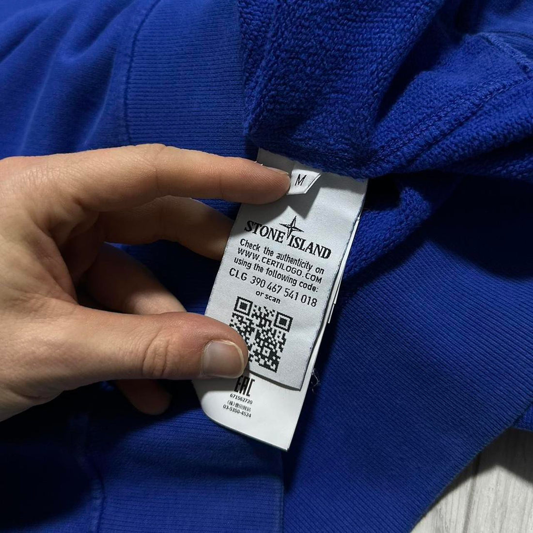 Stone Island Royal Blue Pullover Crewneck