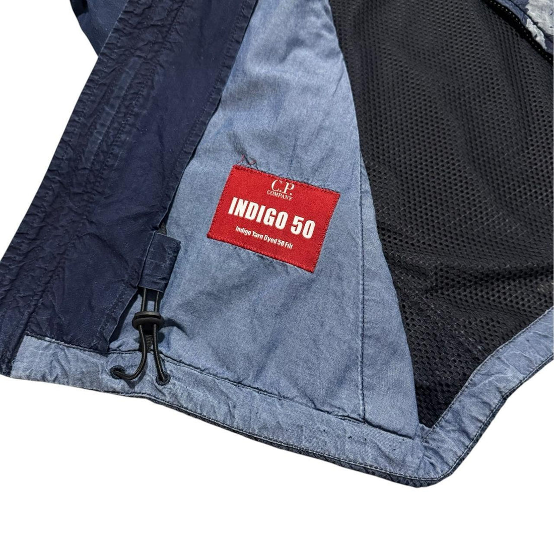CP Company Hand Painted Indigo 50 Goggle Jacket