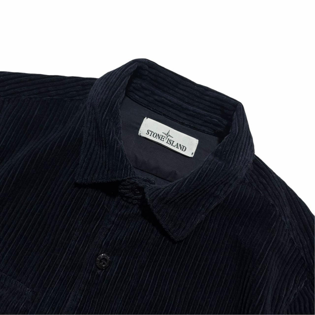 Stone Island Blue Heavy Corduroy Shirt