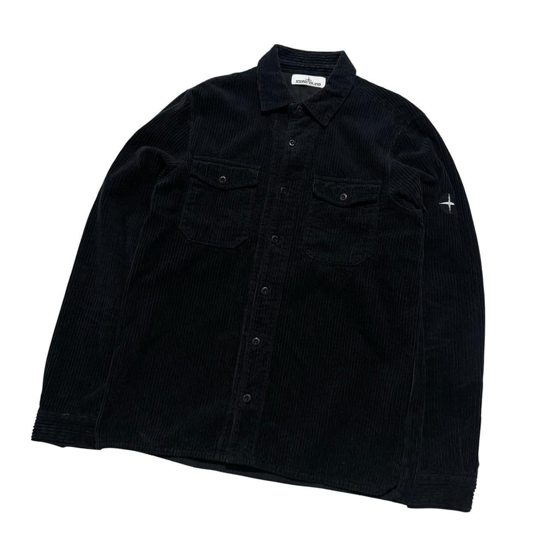 Stone Island Navy Heavy Corduroy Shirt