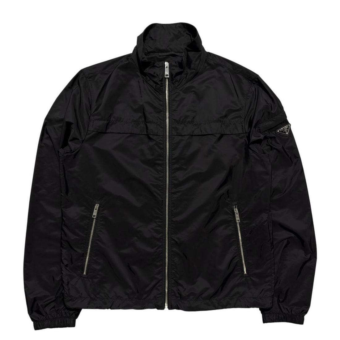 Prada Black Nylon Windbreaker Jacket