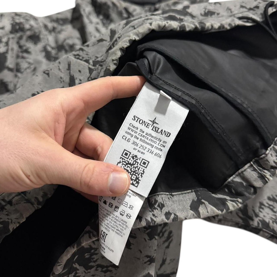 Stone Island Shadow Project Discharge Camo Smock Jacket