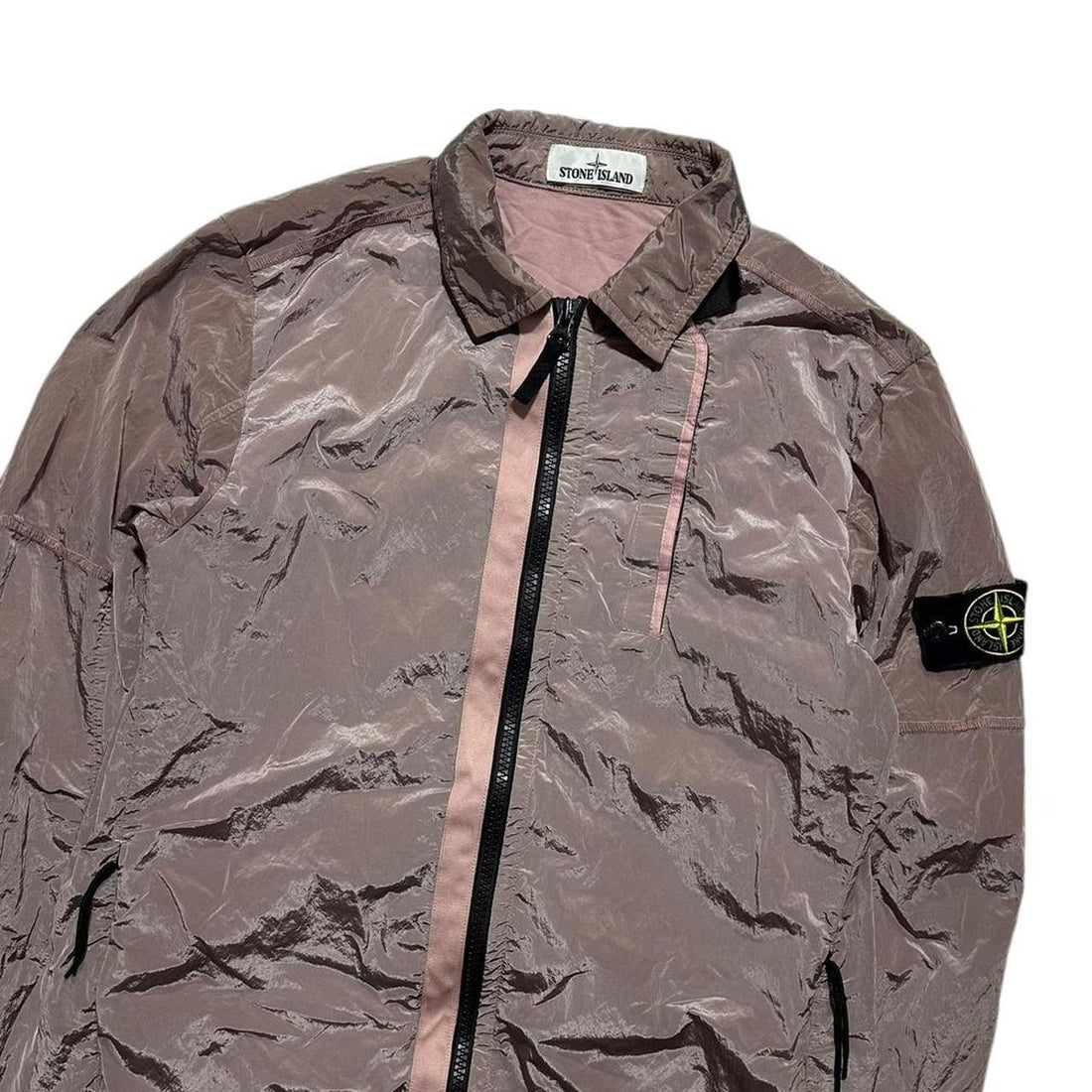 Stone Island Pink Nylon Metal Overshirt