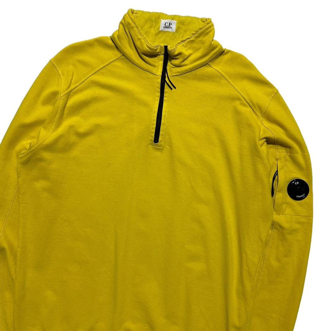 CP Company Yellow Quarter Zip Pullover