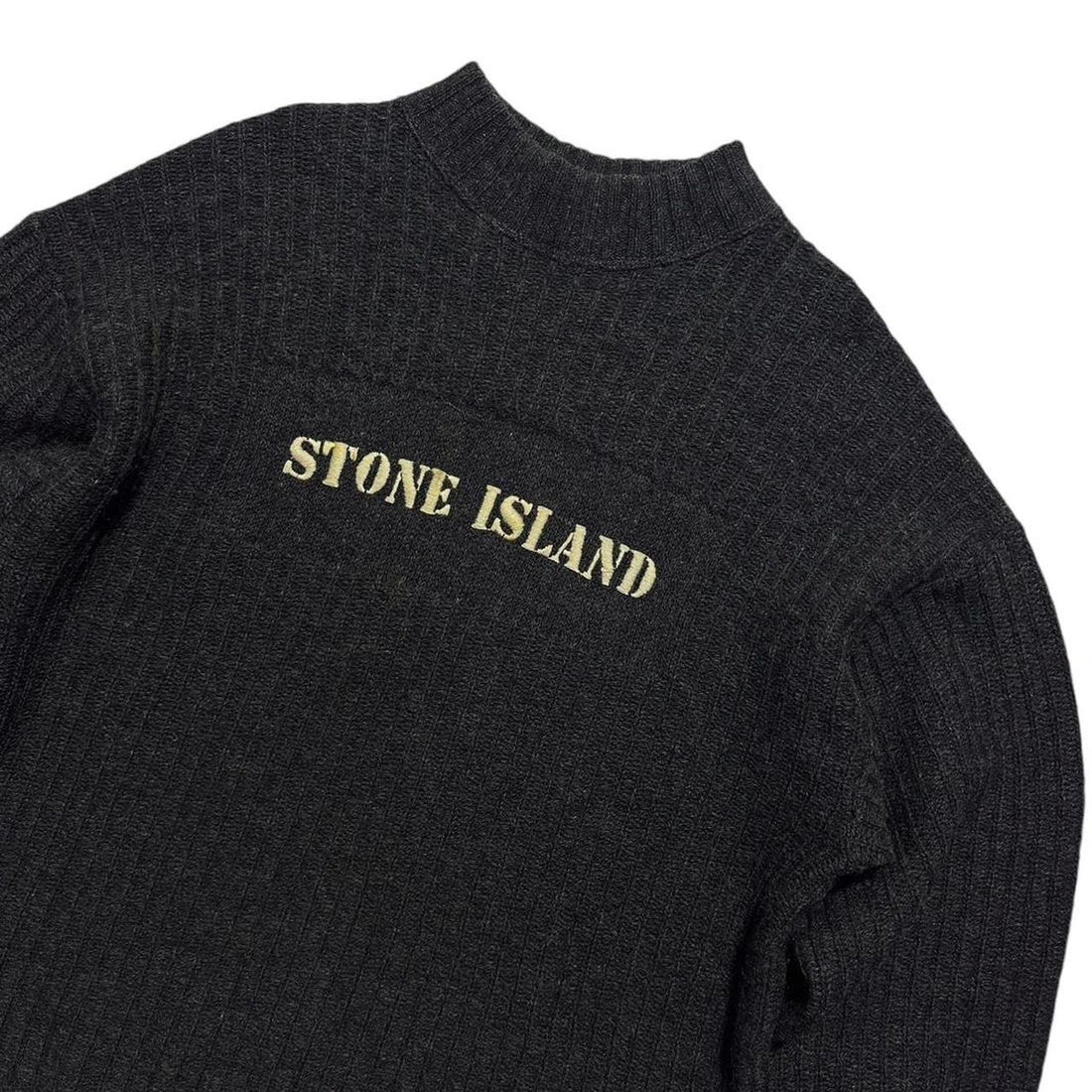Stone Island 80's Heavy Knit Spellout Pullover