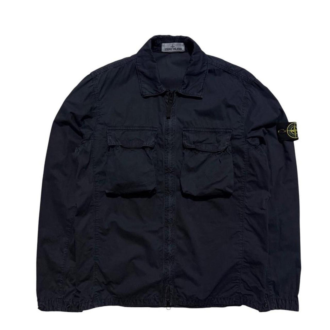 Stone Island Navy Canvas Overshirt