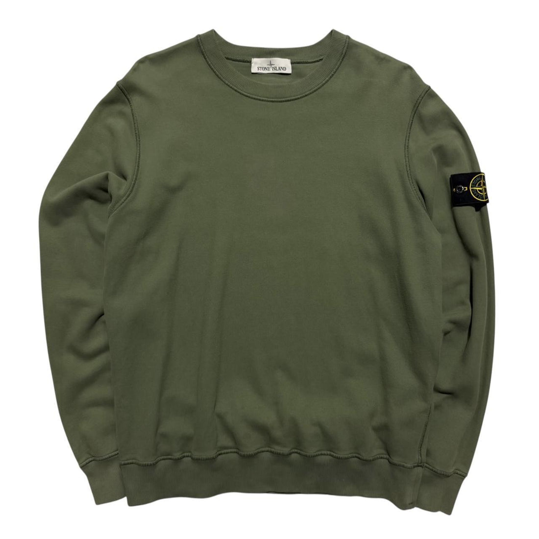 Stone Island Green Pullover Crewneck