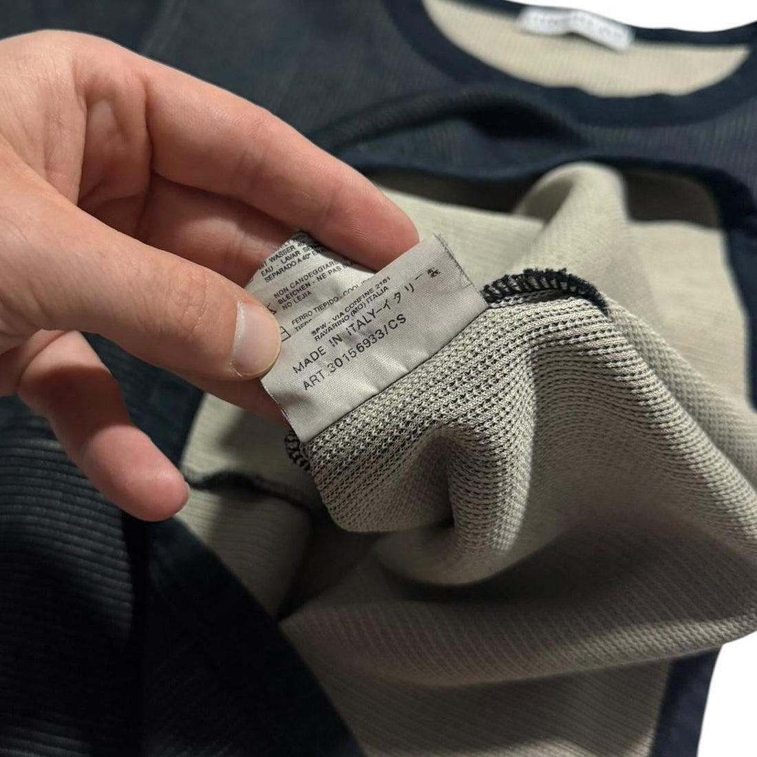 Stone Island Spring/Summer 1999 Ribbed Crewneck