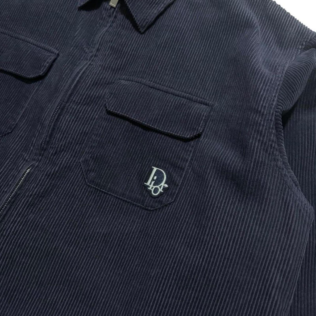 Dior Heavy Corduroy Zip Up Overshirt