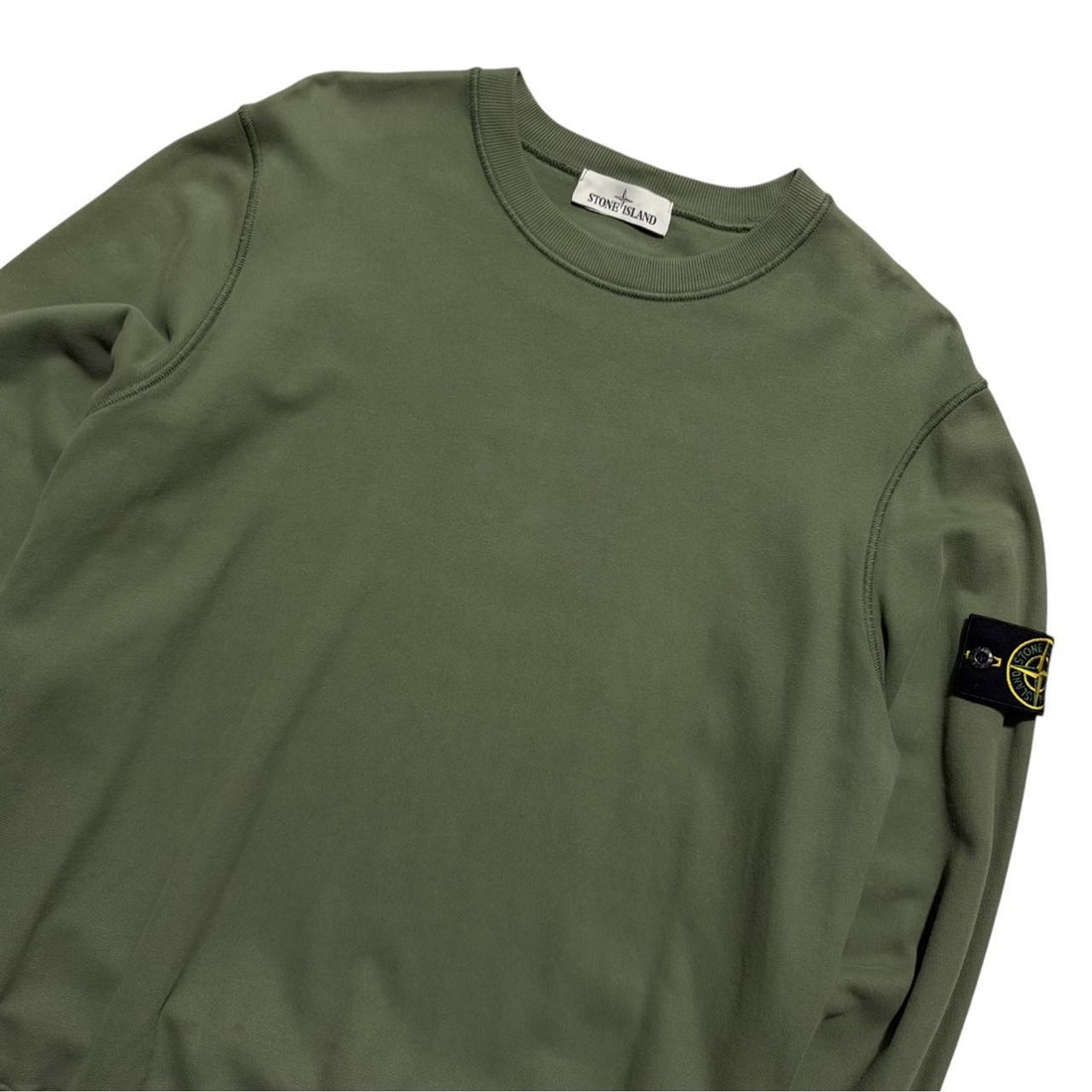 Stone Island Green Pullover Crewneck