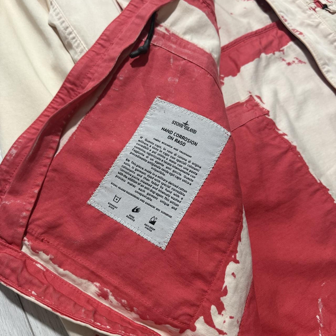 Stone Island Hand corrosion On Raso Field Jacket