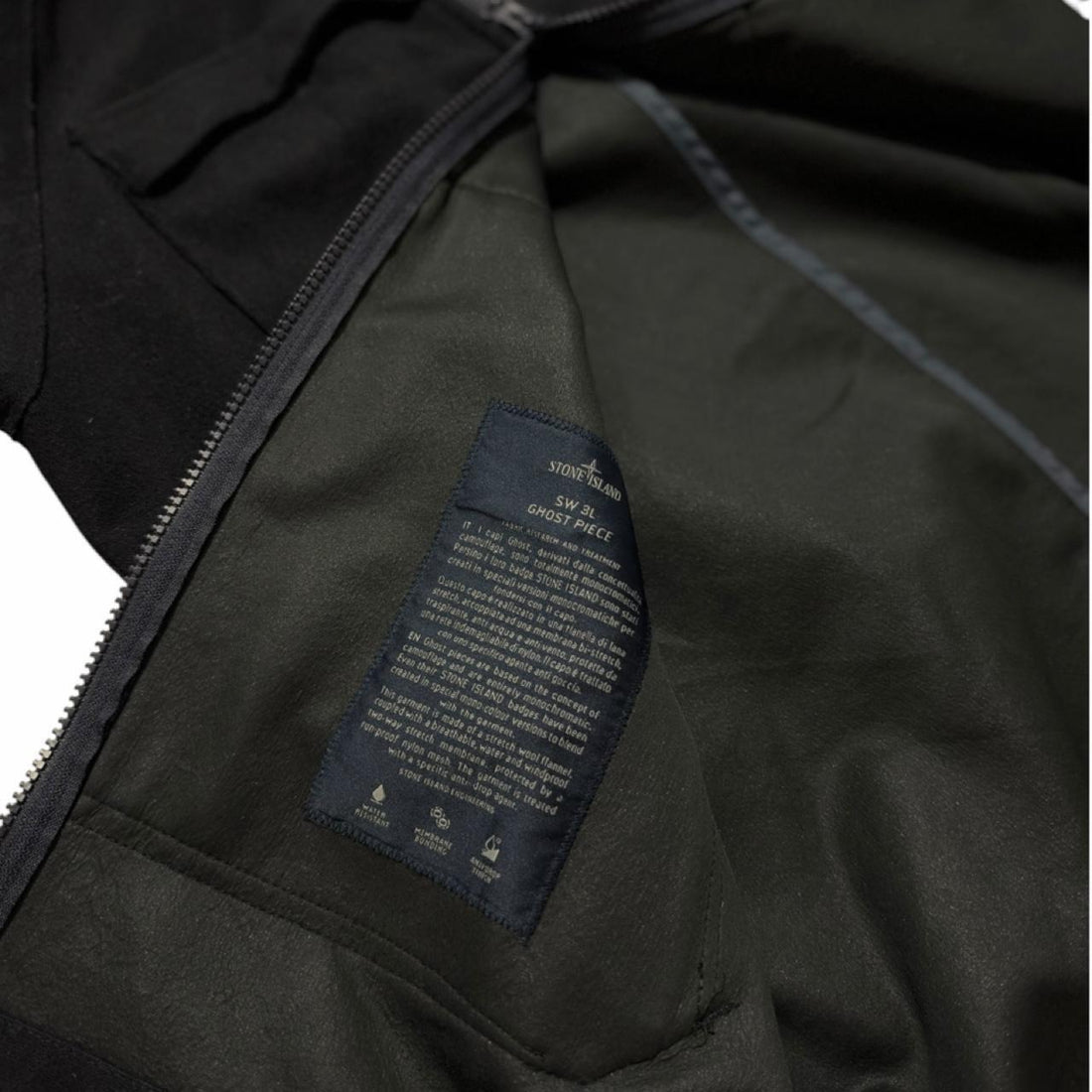 Stone Island Navy Ghost SW 3L Wool Jacket