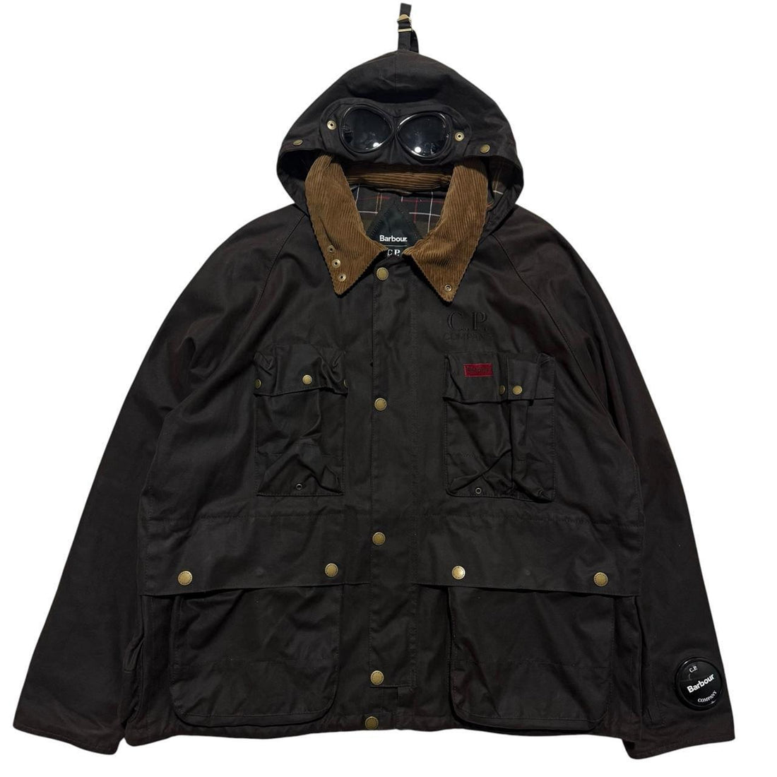 CP Company Barbour Wax Goggle Jacket