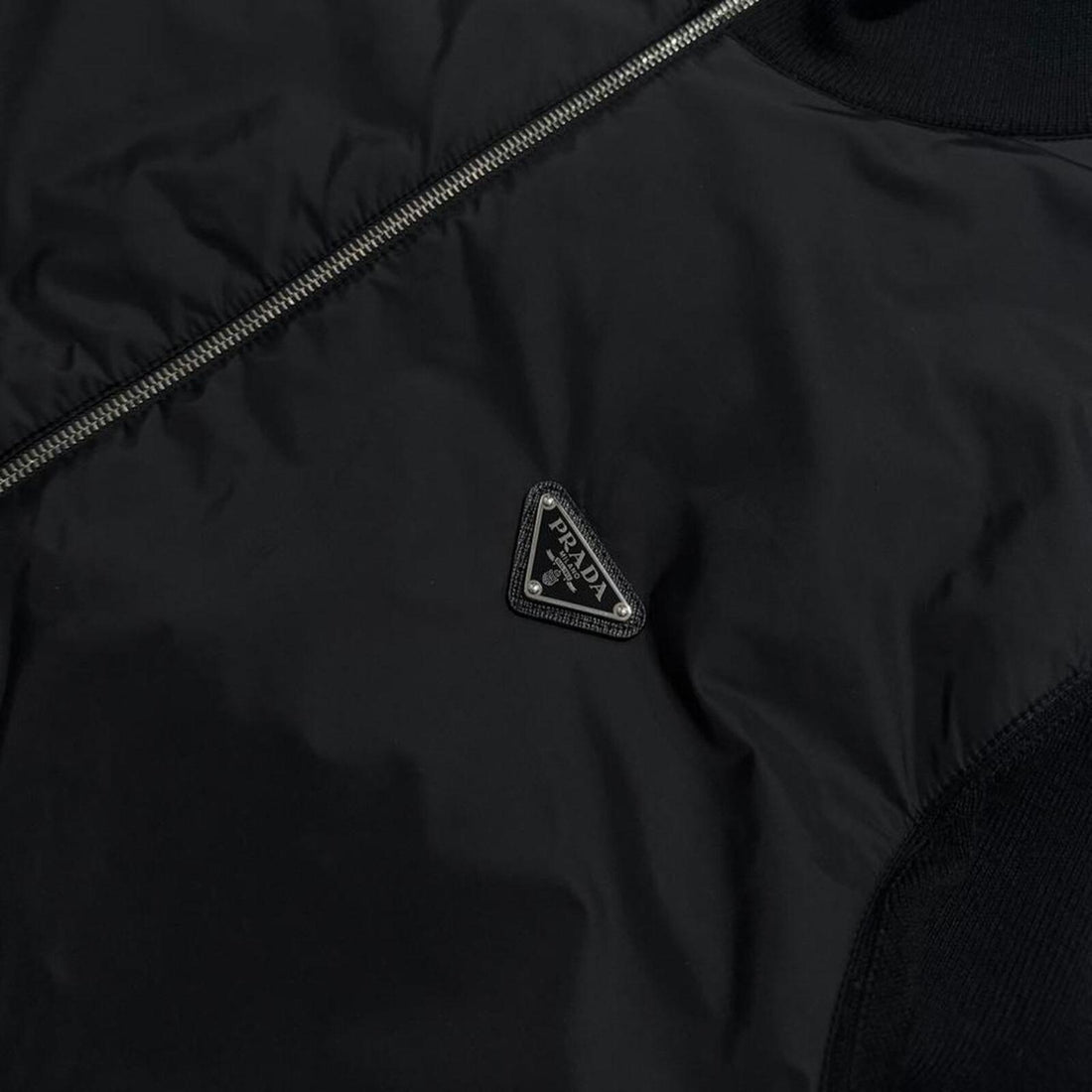 Prada Re-Nylon Wool Zip Up