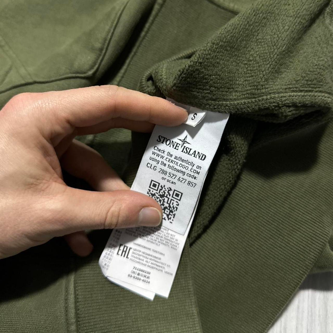 Stone Island Green Full Zip Hoodie