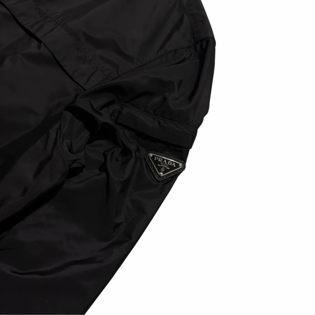 Prada Black Nylon Windbreaker Jacket