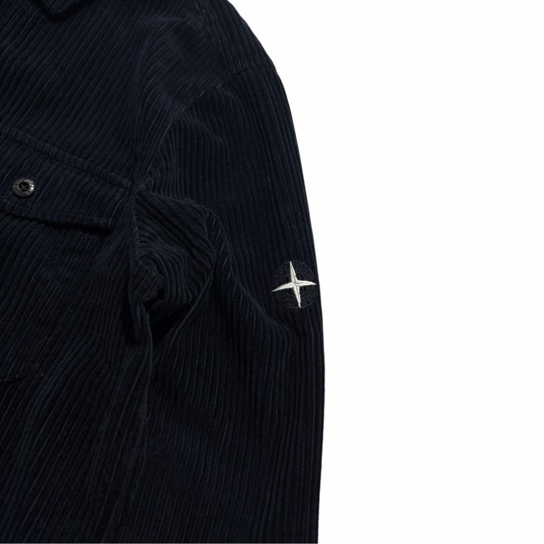 Stone Island Blue Heavy Corduroy Shirt