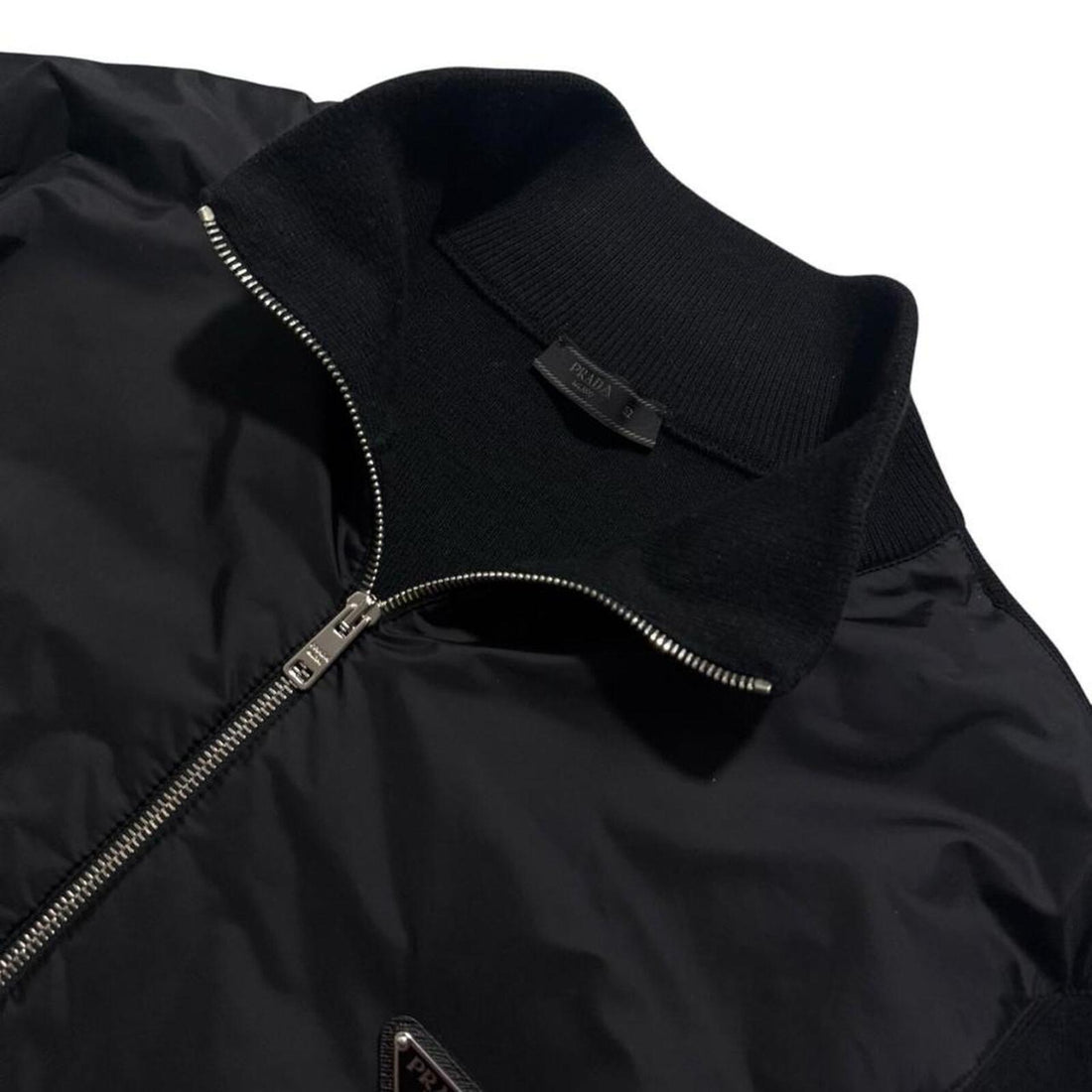 Prada Re-Nylon Wool Zip Up
