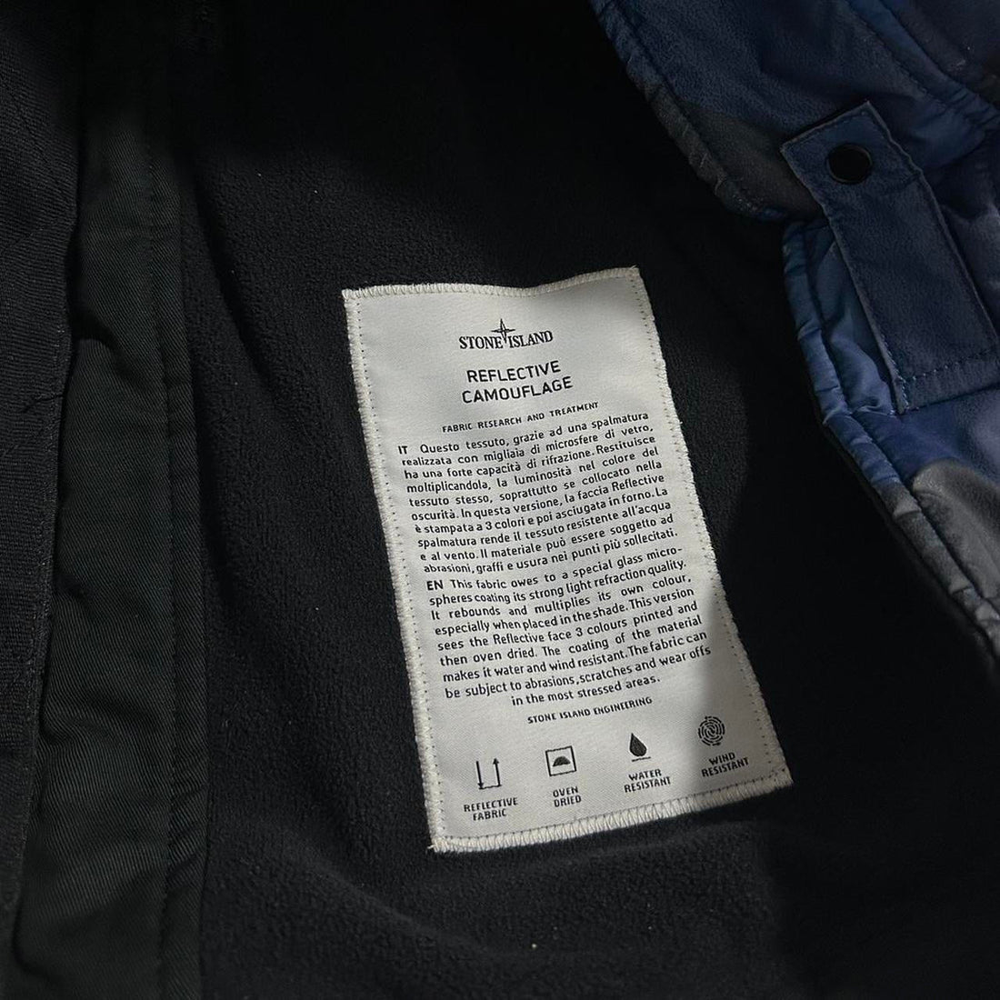 Stone Island Reflective Camouflage Anniversary Jacket