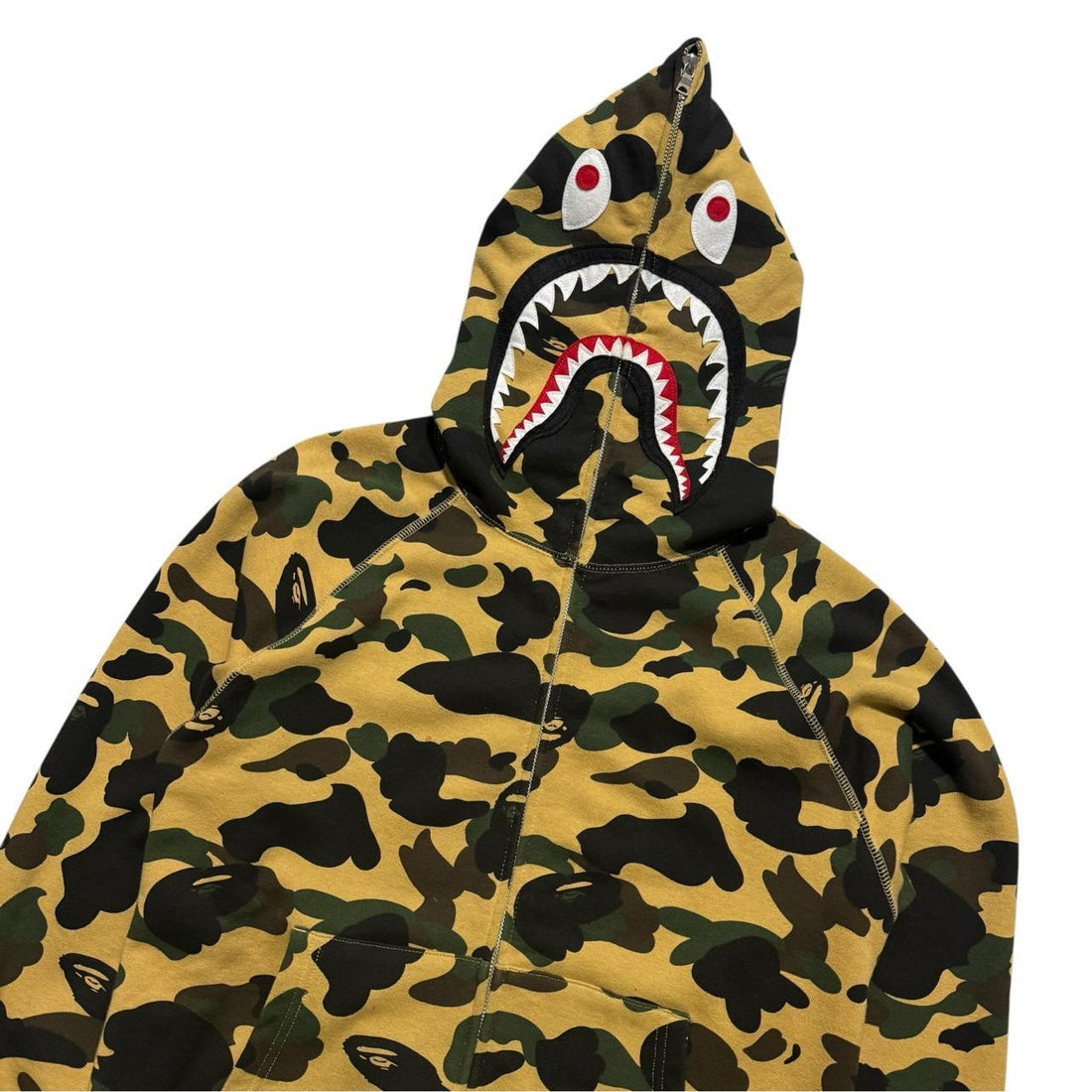 A Bathing Ape Camo Shark Hoodie