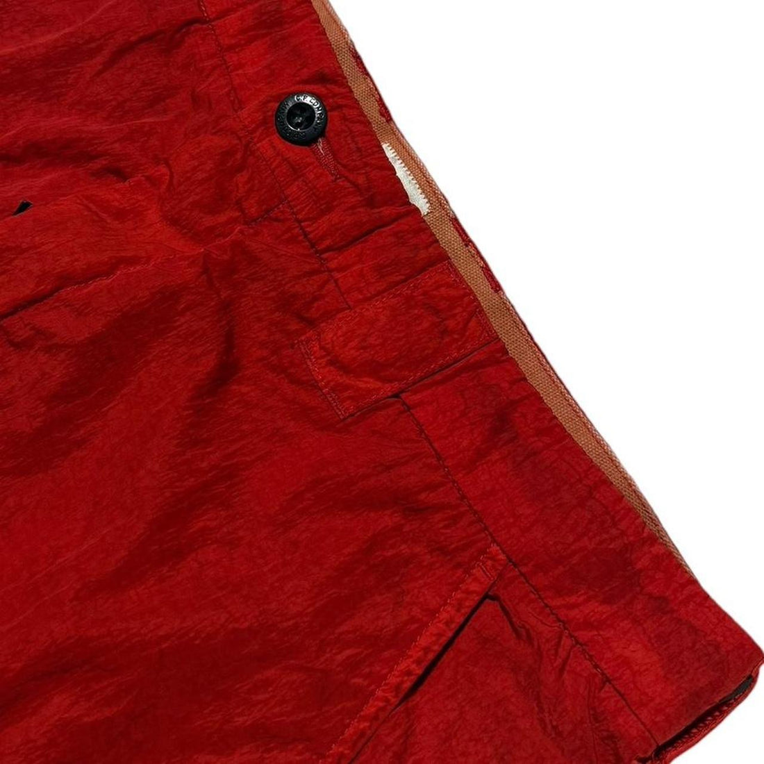 CP Company Red Re-Colour Nylon Shorts