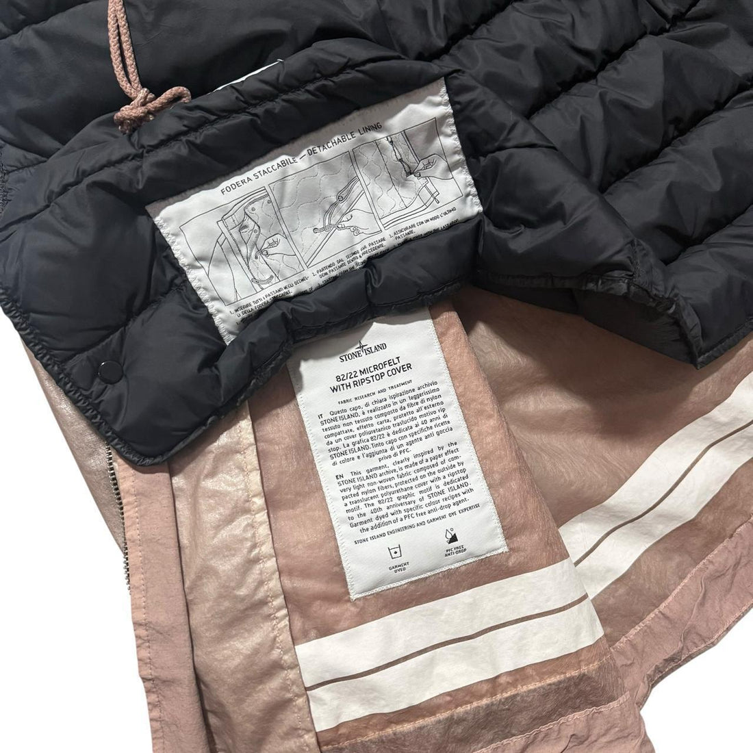 Stone Island 22/82 Microfelt Fireman Clasp Jacket