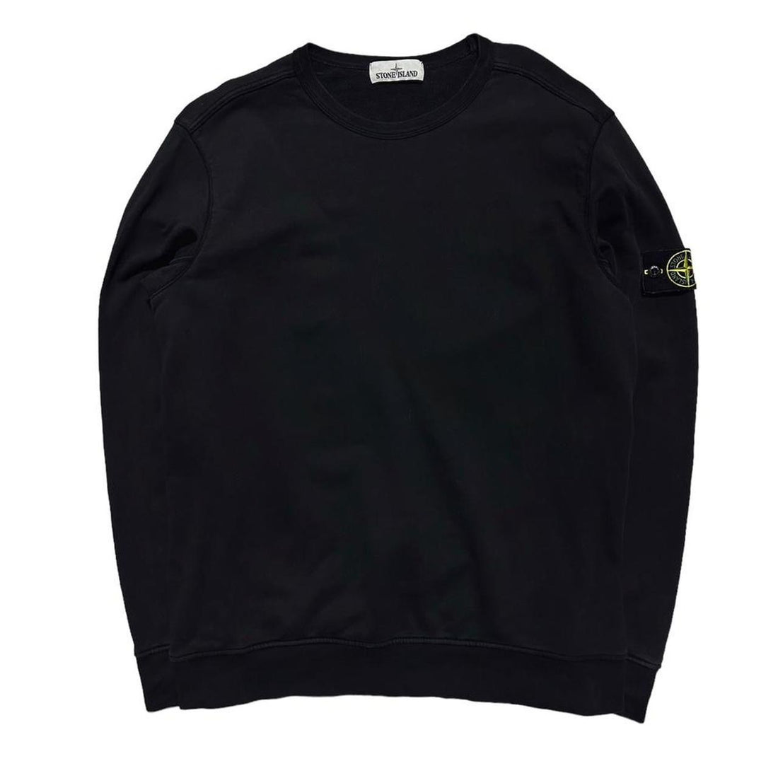 Stone Island Black Pullover Crewneck