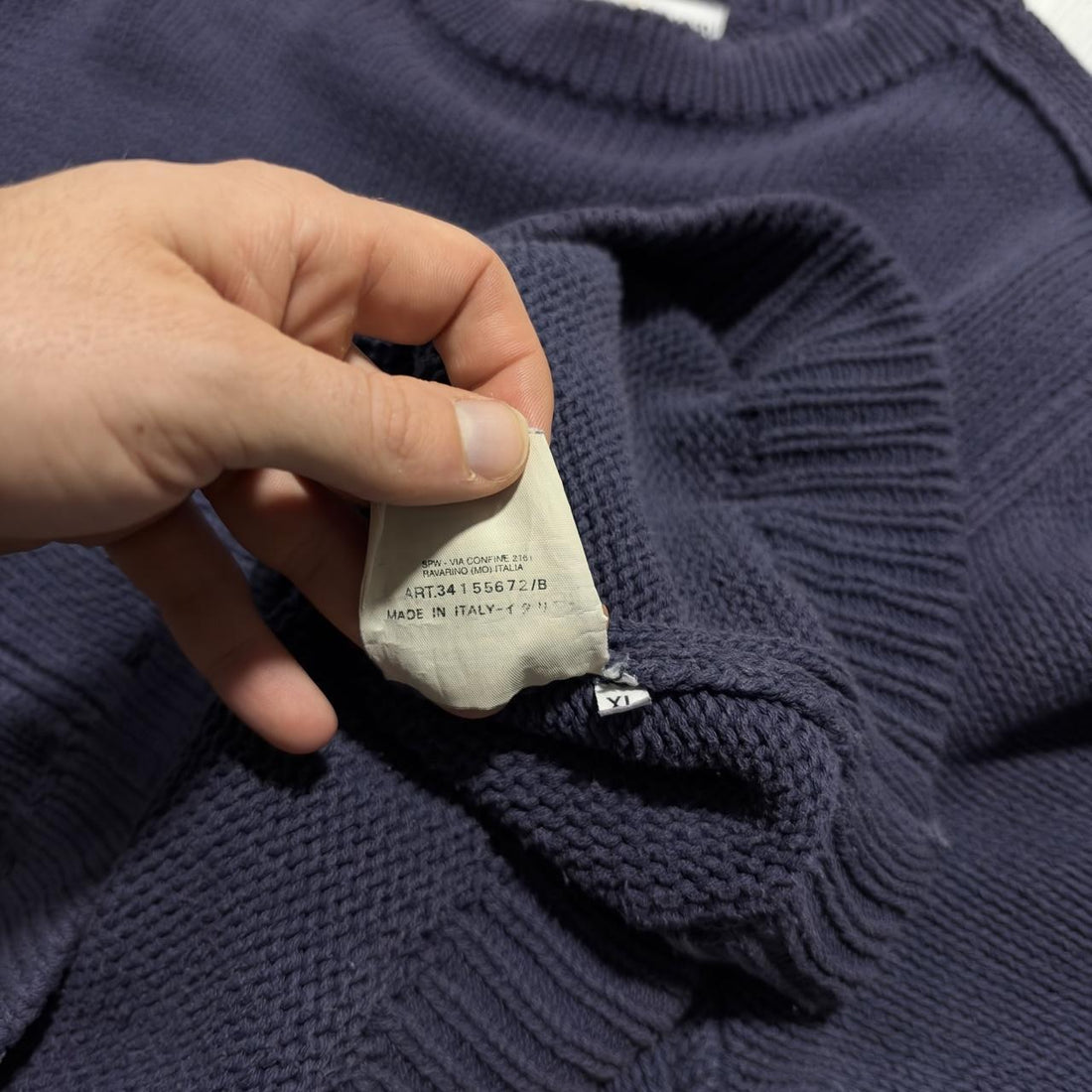 Stone Island S/S 2001 Heavy Knit Pullover